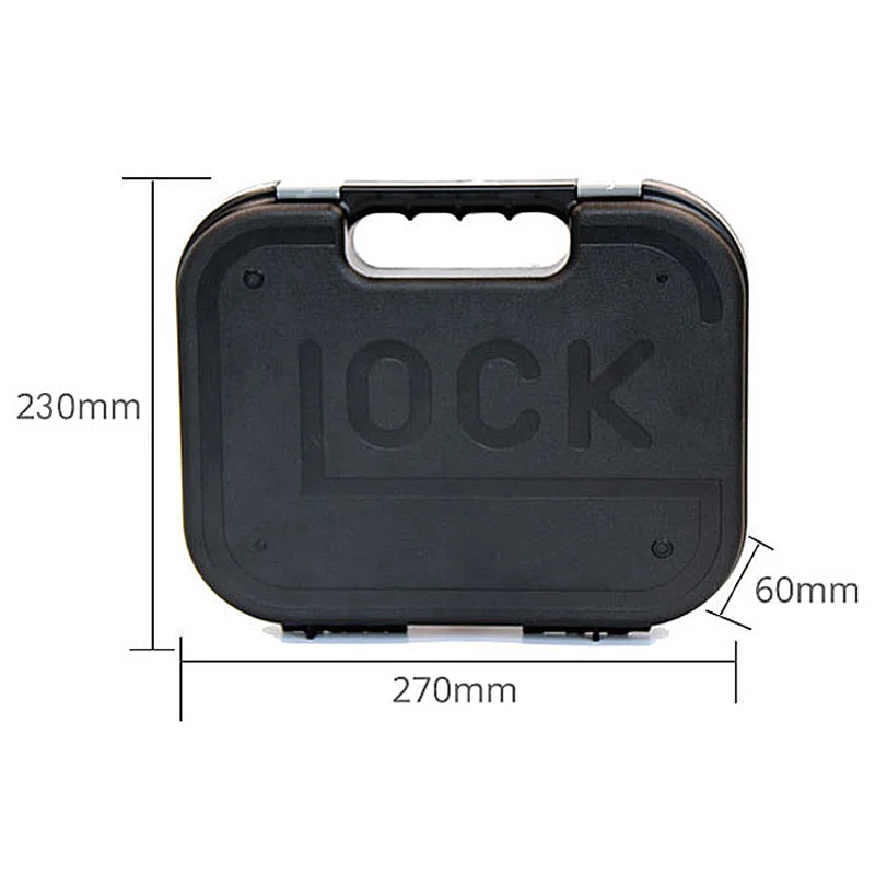 Tactical Pistol Safety Case Gun Storage Box for Glock Kublai Handgun Suitcase Rifle Scopes Optics Hunting Accessories Tools Box