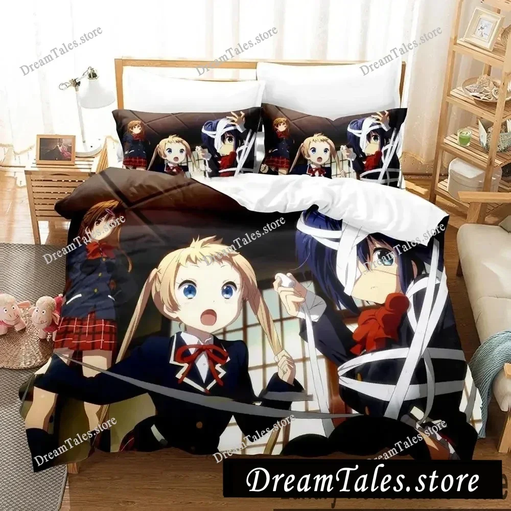 

Anime Love, Chunibyo & Other Delusions Bedding Set Boys Girls Twin Queen King Size Duvet Cover Pillowcase Bed Boys Adult741