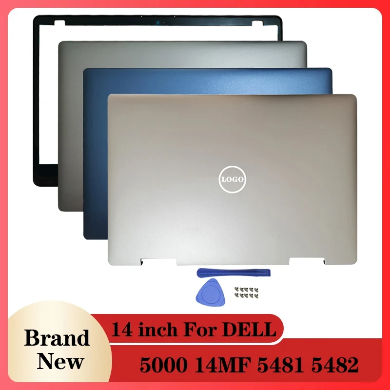 NEW Laptop LCD Back Cover/Front Bezel For Dell Inspiron 14 5000 14MF 5481 5482 Notebook Computer Case Silver Gray Blue