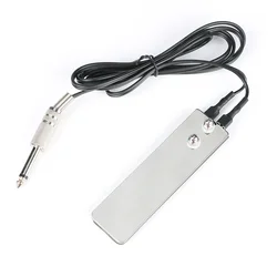 Stainless Steel Tattoo Foot Pedal Mini Switch With Power Cord Clip Tattoo Machine Power Controller Tattoo Accessories Tattoo Kit