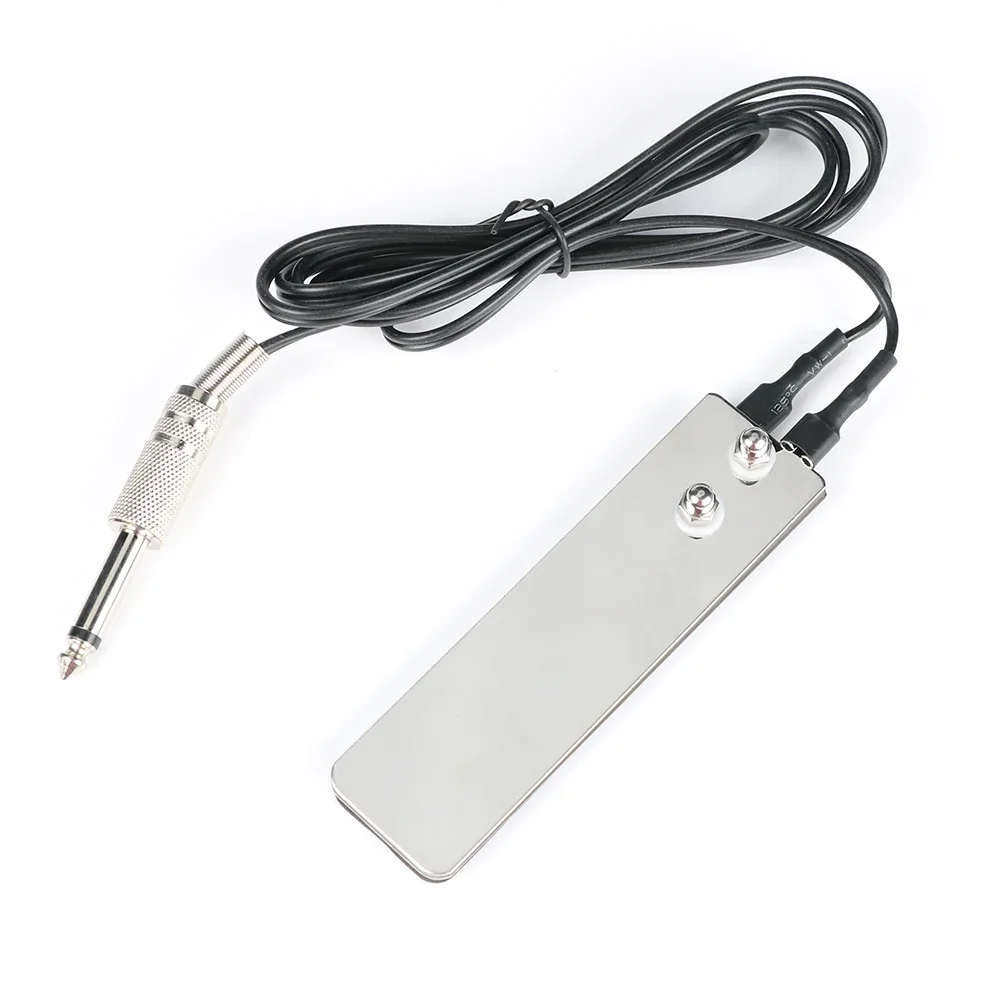 Stainless Steel Tattoo Foot Pedal Mini Switch With Power Cord Clip Tattoo Machine Power Controller Tattoo Accessories Tattoo Kit