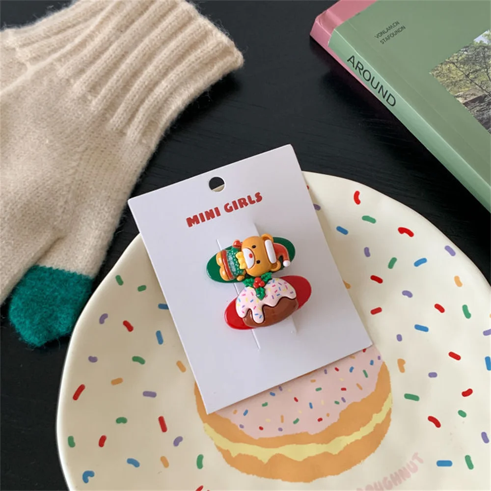 Cartoon Hairpin Unique Suitable For Of All Ages Security Versatile And Stylish Festive Reindeer Hairpin Side Clip Striking