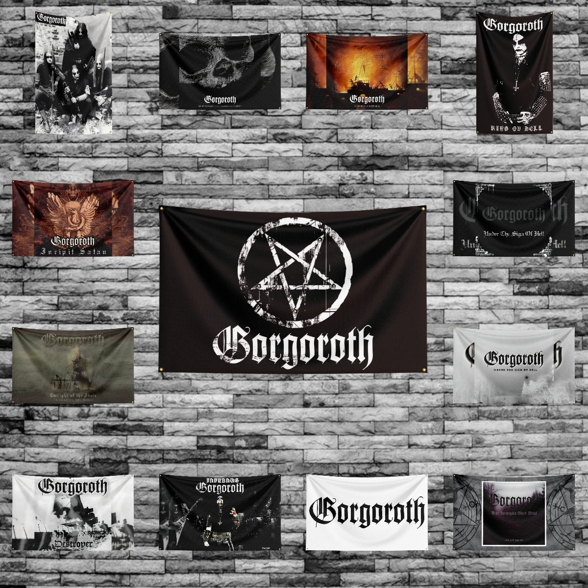 3x5 Ft Heavy Rock Band-b-borgoroths Flag Polyester Digital Printing Banner for Bedroom Wall Art Out Door Tapestry Decoration