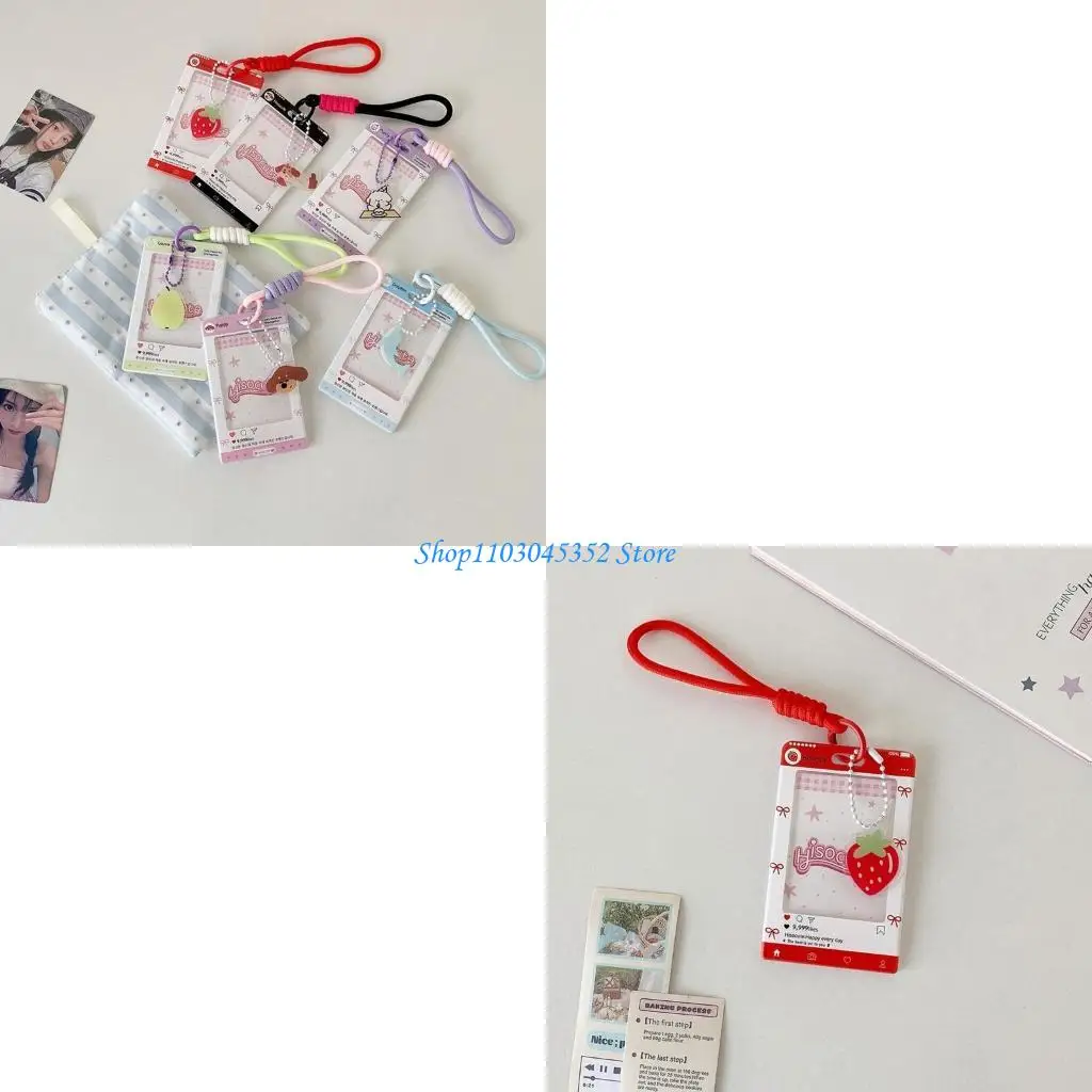 

Photocard Holder Keychain Cards Holder Protector Card Protective Sleeve