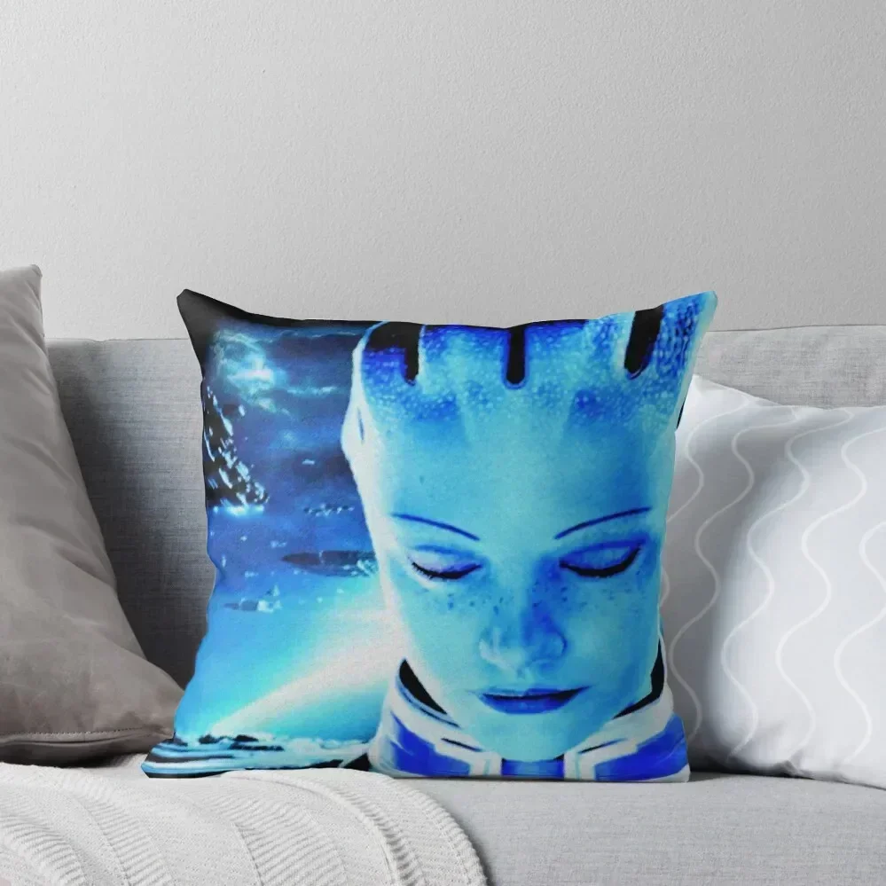 

Mass Effect: Liara T'Soni Digital Painting Throw Pillow christmas supplies Pillow Cases Decorative pillow