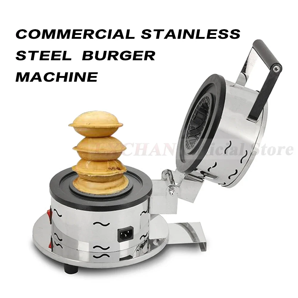 

Hui Stuffed Burger Machine Donut Ice Cream Dessert Italy Gelato Panini Press Maker Krapfen Warmer Machine Burger Press Maker