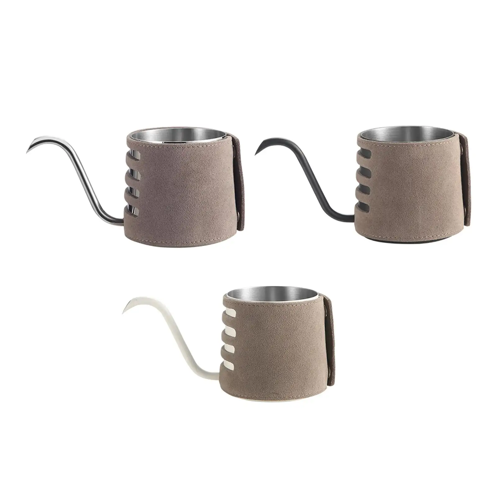 304 Stainless Steel Coffee Drip Kettle with Microfiber ped Coffee Kettle Drip Coffee Pot 250ml