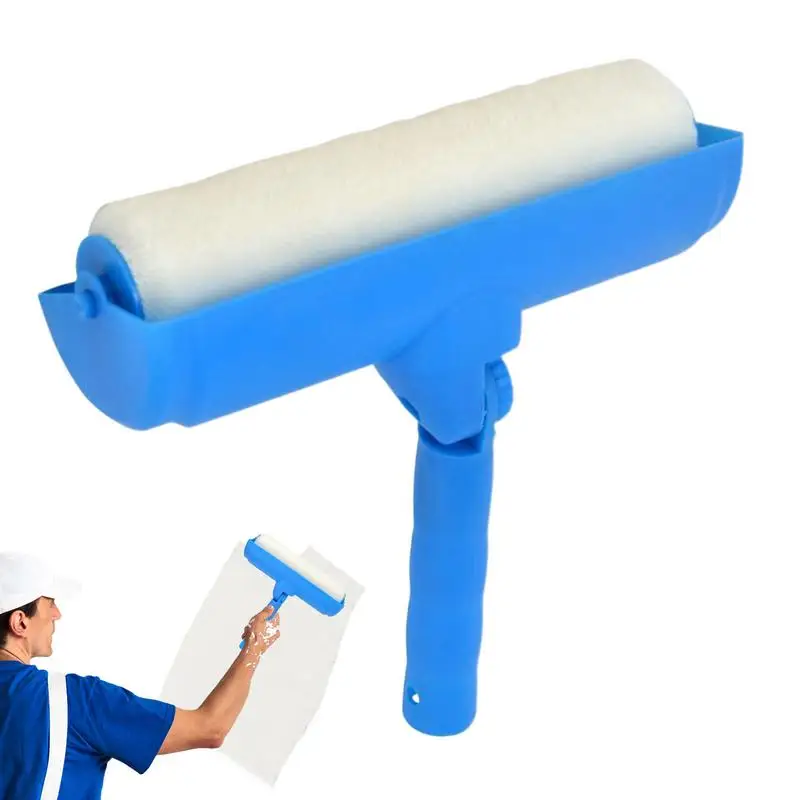 1pc Ceiling Paint Roller 10inch Ceiling Repair Roller Adjustable Handle Painting Roller No-Drip ceiling roller brush With Shield