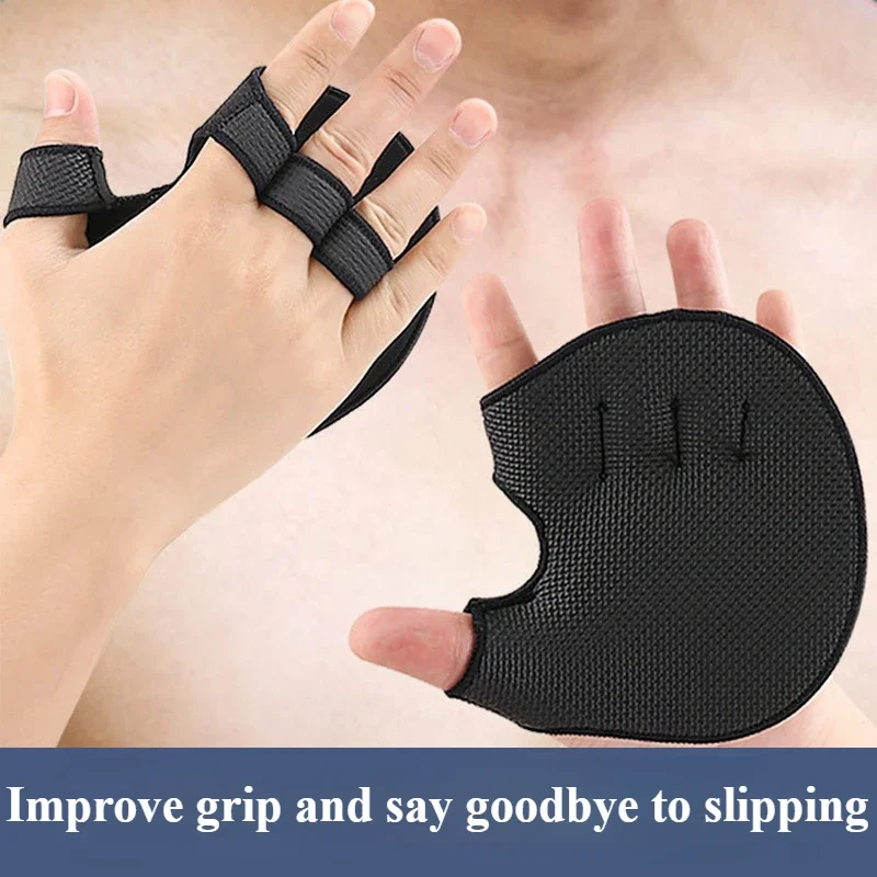 2pcs/set Sports open finger protection anti slip lifting palm protection pad fitness protective equipment Sports Hand Protector