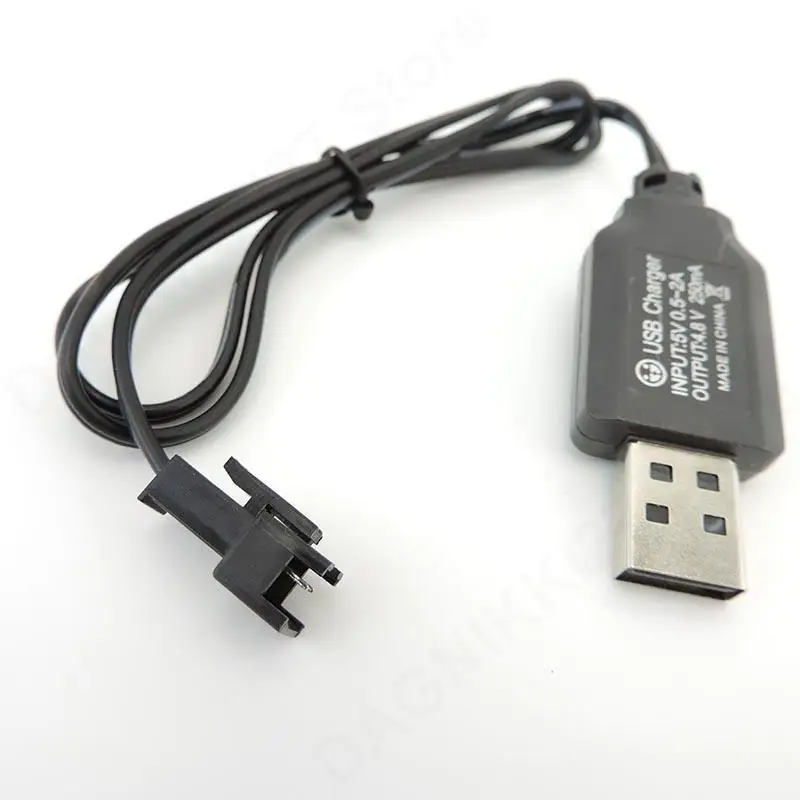 3.6V 3.7V 4.8V 250mA NiMh/akumulator NiCd kabel do ładowarki USB SM 2P do przodu zdalnie sterowanym samochodowym ładowarka USB elektryczna V27