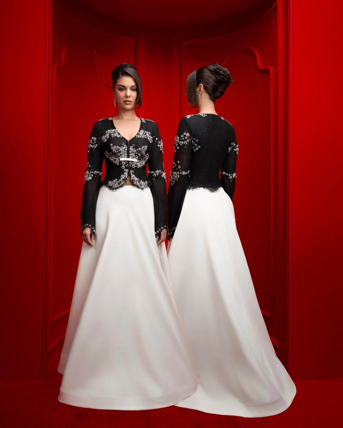 Topmode gezwollen vrouwen rok lange rok elegant satijn geweldige vrouwelijke rokken Saia lente en herfst taft rok op maat gemaakt