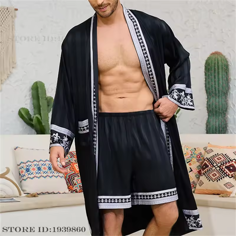 Men's Silk Pajama Set