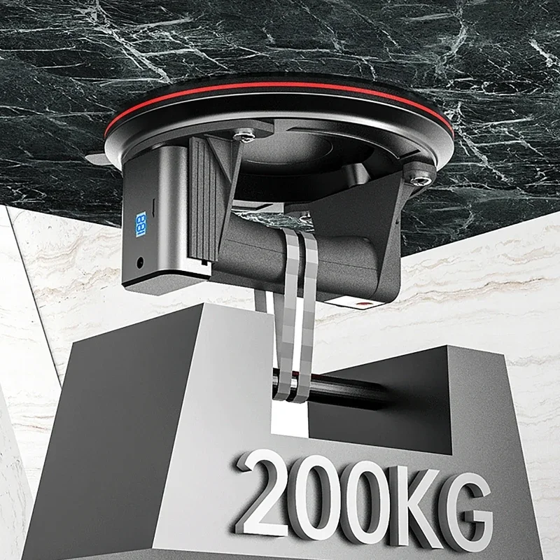 200 كجم كوب شفاط المكنسة الكهربائية قدرة تحمل قوية 8 بوصة مضخة هواء مصاصة مع بطارية بلاط الجرانيت الزجاج الرفع اليدوي