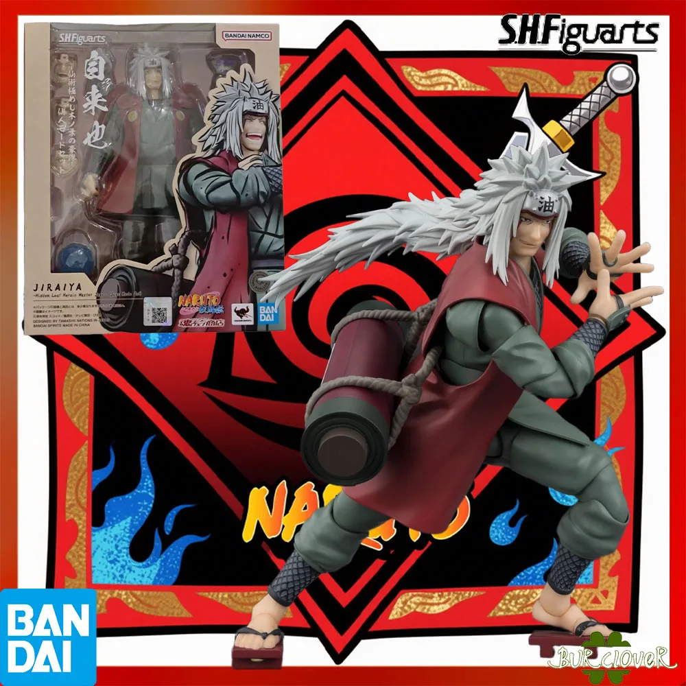 100% Authentic In Stock Original Bandai S.H.Figuarts Shf Naruto Shippuden Jiraiya Anime Action Figure Collection Model Toy