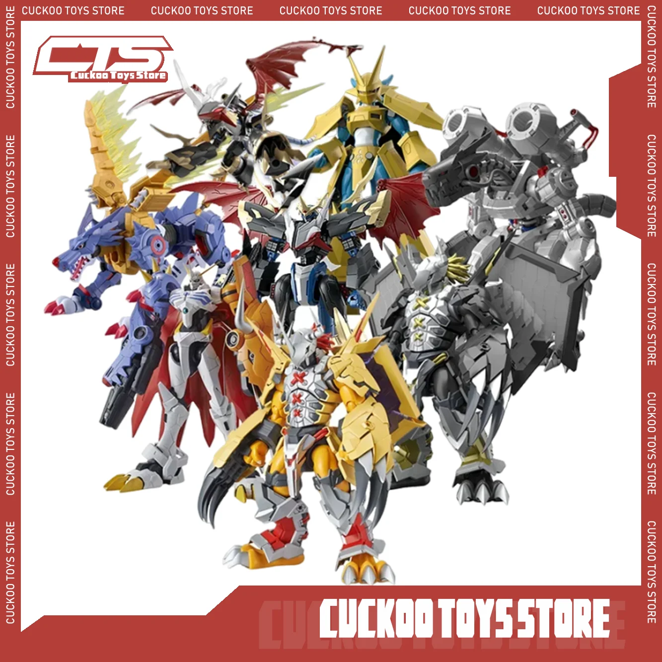 

Genuine Bandai Anime Digimon Adventure War Greymon Metal Garurumon Action Figure Rise Frs Assemble Figurine Collection Model Toy