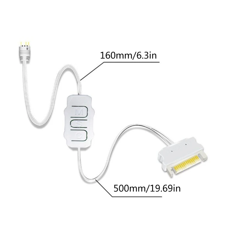 5V 3PIN ARGB Controllers SATA for Motherboards 5V ARGB Light Strips Lighting Board RGB Synchronization Controllers