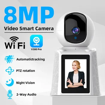 8MP WiFi Video Call Camera Baby Monitor HD Dual Screen Baby Cry Sound Detection Two Way Audio Security IP Camera Smart Home 8MP WiFi Video Call Camera Baby Monitor HD Dual Screen Baby Cry Sound Detection Two Way Audio Security IP Camera Smart Home