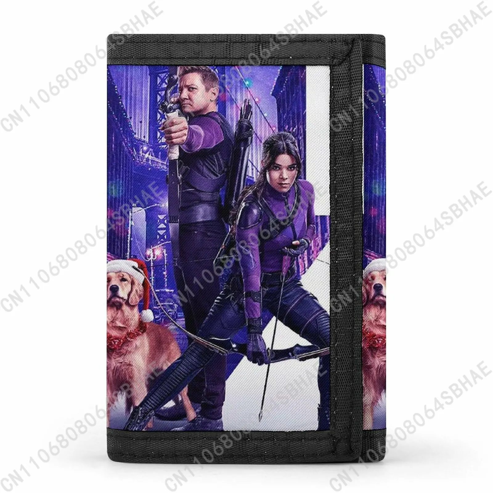 

Marvel Hawkeye Tri Fold Wallet Teenage Girls Boys Slim 3 Fold Card Personalized Pattern Purse School Daily Use Cosplay