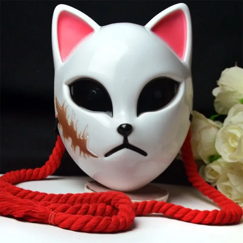 

Demon Slayer Anime Unisex Sabito Kamado Tanjirou Makomo Halloween Party Cosplay Roleplaying Costumes Mask Props Kids Gifts