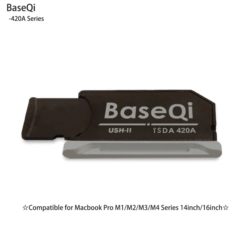 

Алюминиевый адаптер BASEQI UHS-II для MacBook Pro 14 и 16 дюймов серии M4/M3/M2/M1 Year2024/23/22/21