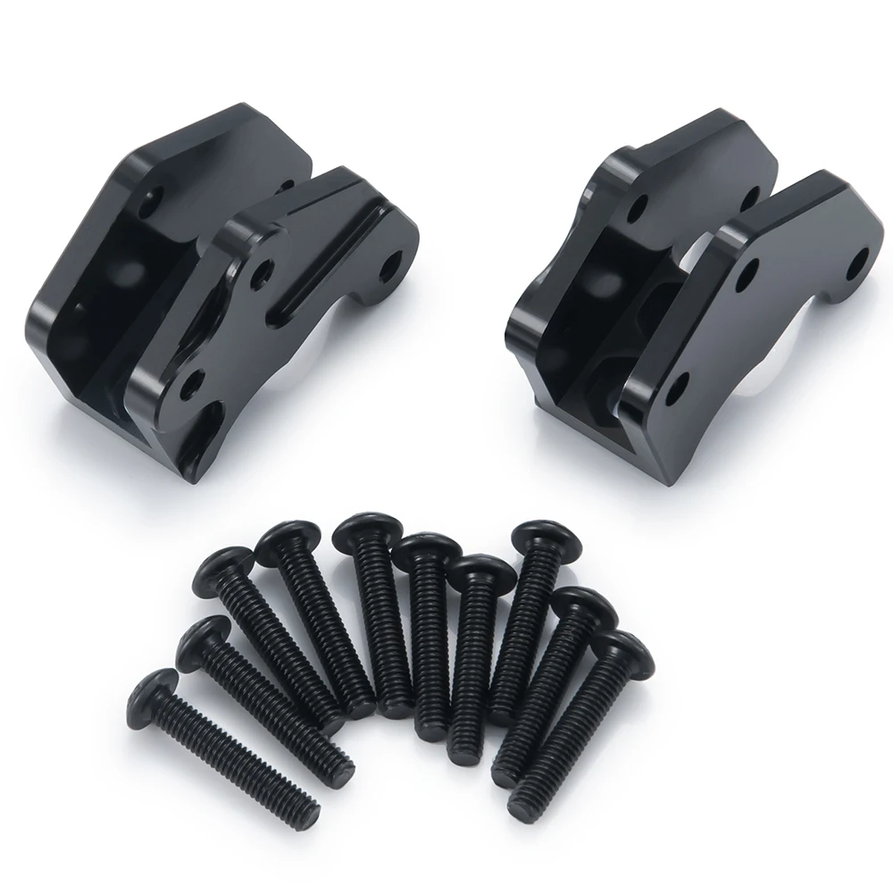 YEAHRUN 2 uds aleación de aluminio enlace inferior soporte de choque para Axial Wraith 90048 1/10 coche trepador de control remoto piezas de mejora Accesorios