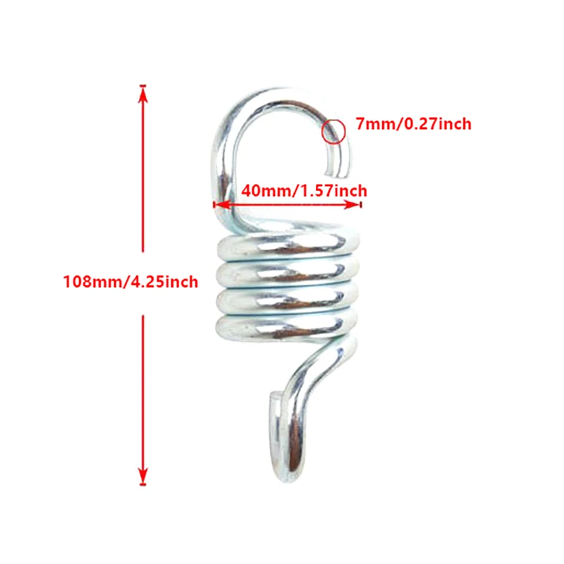 Molla di estensione dell\'amaca in acciaio robusto con capacità di peso di 500 libbre per sedia a dondolo sospesa durevole per interni ed esterni