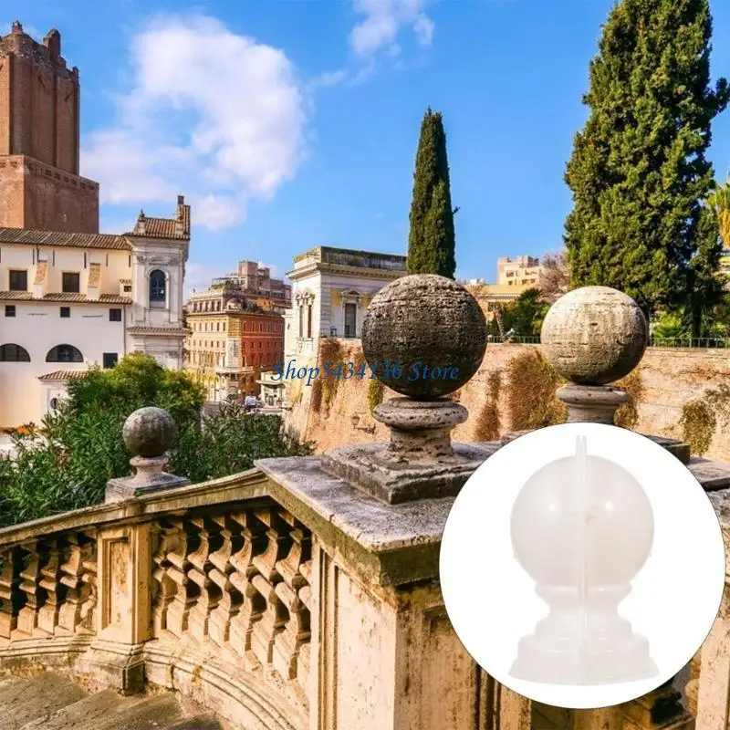 

H7ED Sphere Resins Molds for Roman Column Decoratins Marble Pillars Decoratins