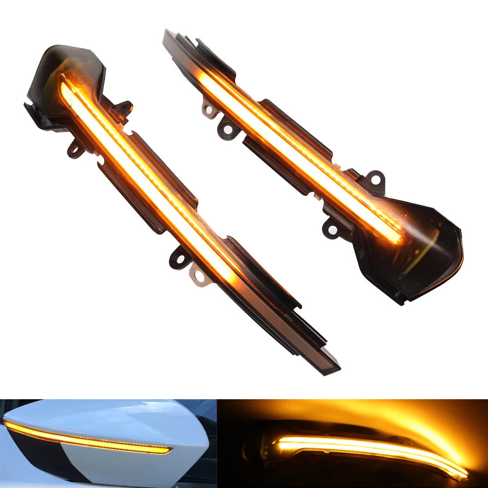 

2pcs For SEAT LEON 3 Ibiza KJ Arona Side Wing Mirror LED Dynamic Turn Signal Light Car Accessories