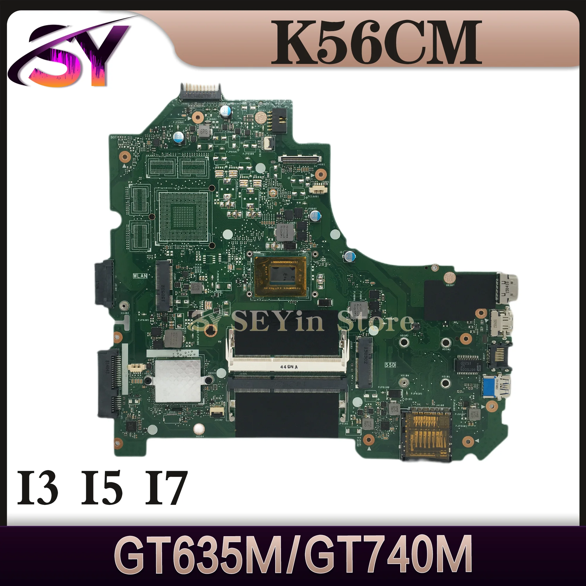 

K56CM Mainboard For ASUS K56C K56CB S56C A56C P56C E56C S550C S550CM S550CB K56CA R505CB R505CM R505CA Laptop Motherboard