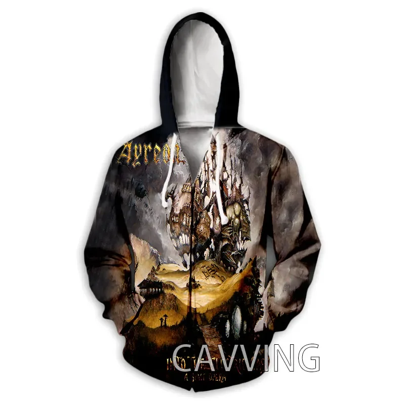 

New Fashion 3D Print Ayreon Band Zipper Hoodies Zip Up Hooded Sweatshirts Harajuku Hoodie Hip Hop Sweatshirts