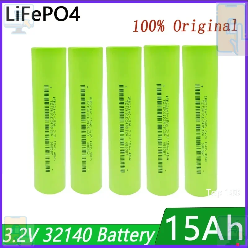 

⭐\New 32140 3.2V 15Ah LiFePo4 Battery for EV E-Tricycle Ebike Emotorcycle Battery Pack Scooter Outdoor Power Suppl/