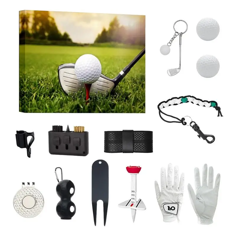 24-Days Christmas Golf Advent Calendar 2024 Advent Calendar Xmas Countdown Golf Accessories for Beginner Friends Golfers