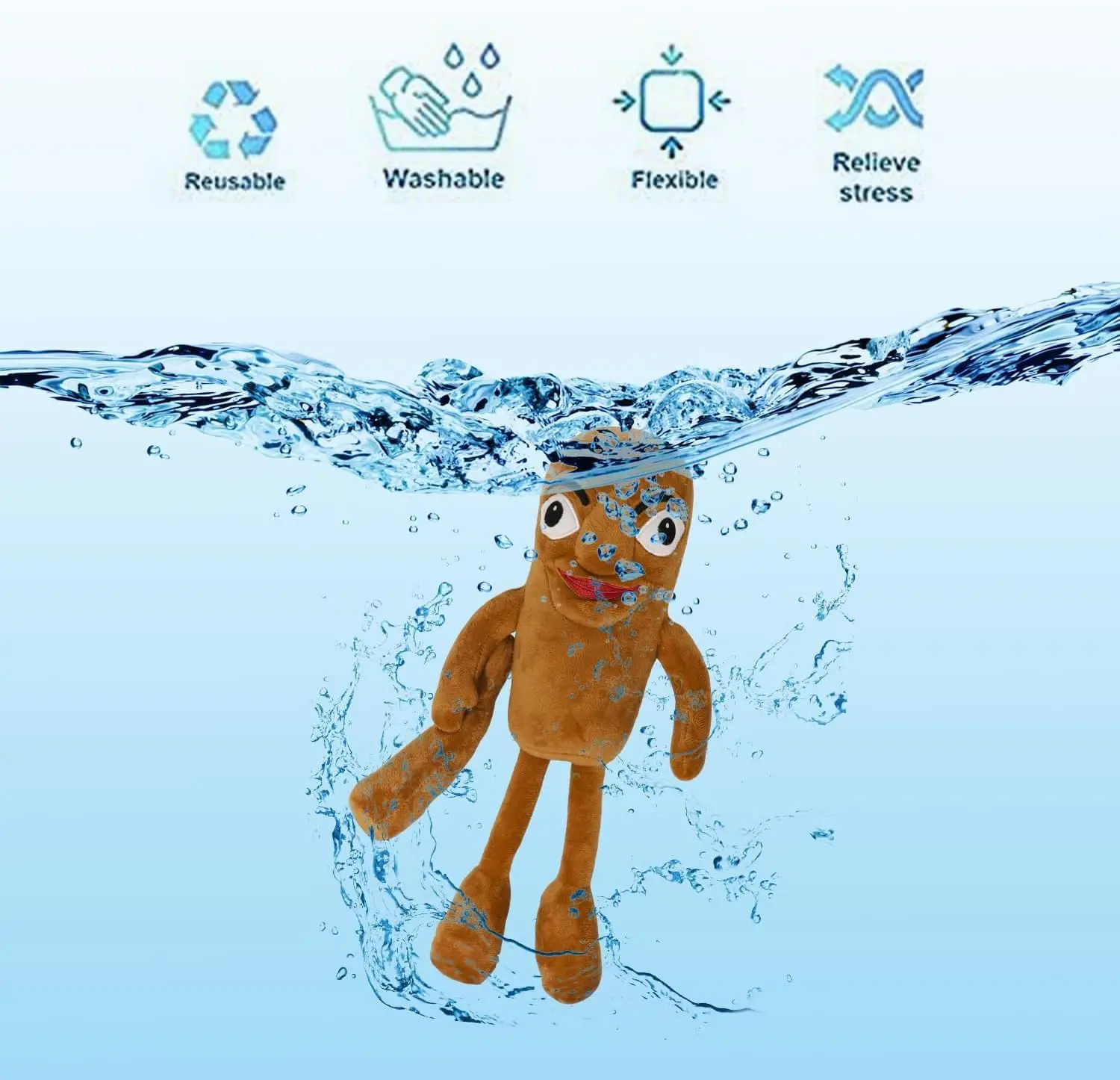 Peluche Tralalelo T-ralala Jouet, tung tung tung sahur, Peluche Italian Brainrot pour Fans 37cm (Homme de Bois