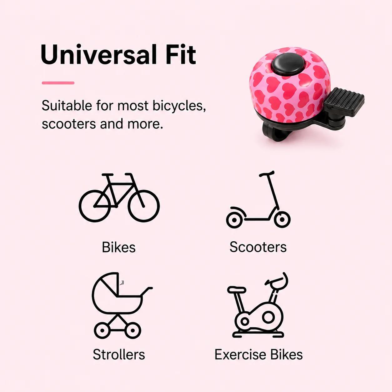 4 PCS Bicycle Handlebar Bell Loud Sound Alarm Warning Mini Horn For Children Women Men Safety warning bell Bike Accessories