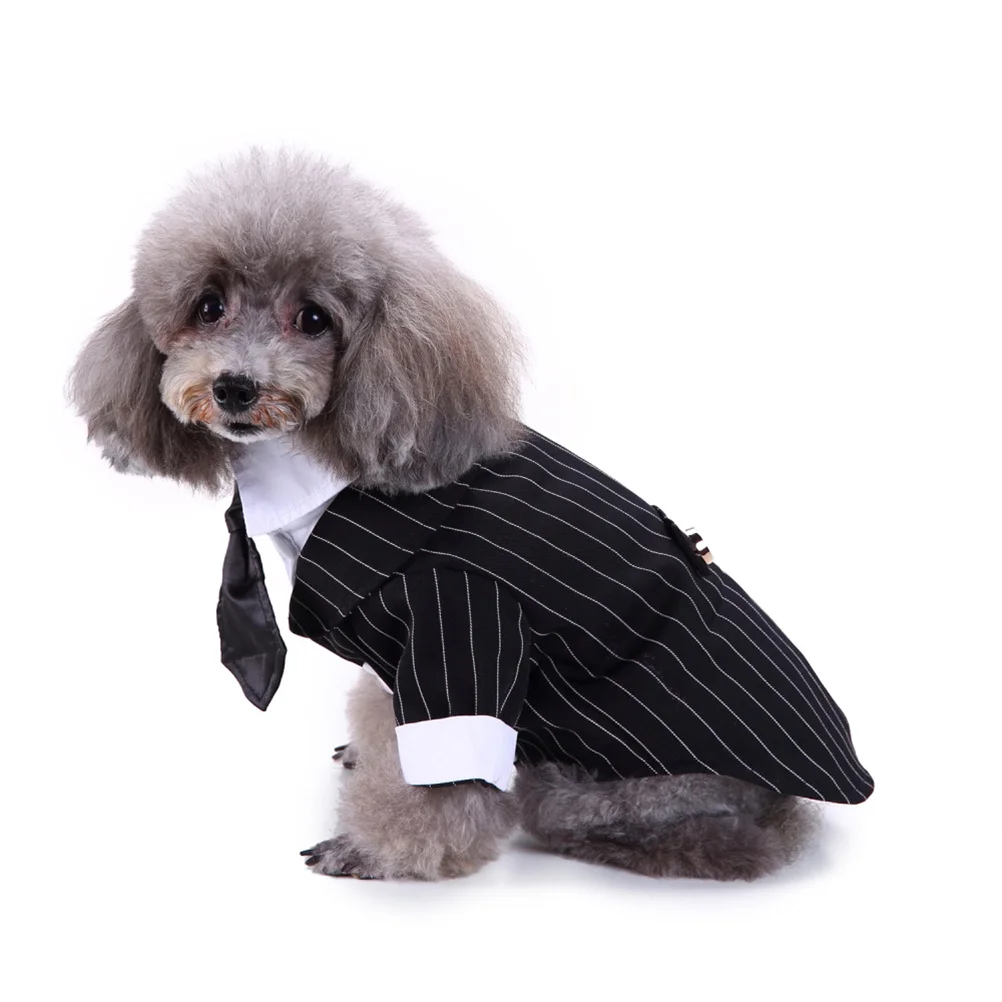 

Pet Dog Formal Suit Vintage Style Fashionable Lightweight Puppy Costume Comfortable Belly Design Easy on Off for Special