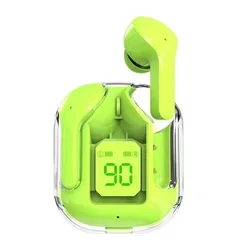 New Mini transparent Wireless Bluetooth headset Digital display ENC noise reduction True Wireless Sports Music multicolor surp