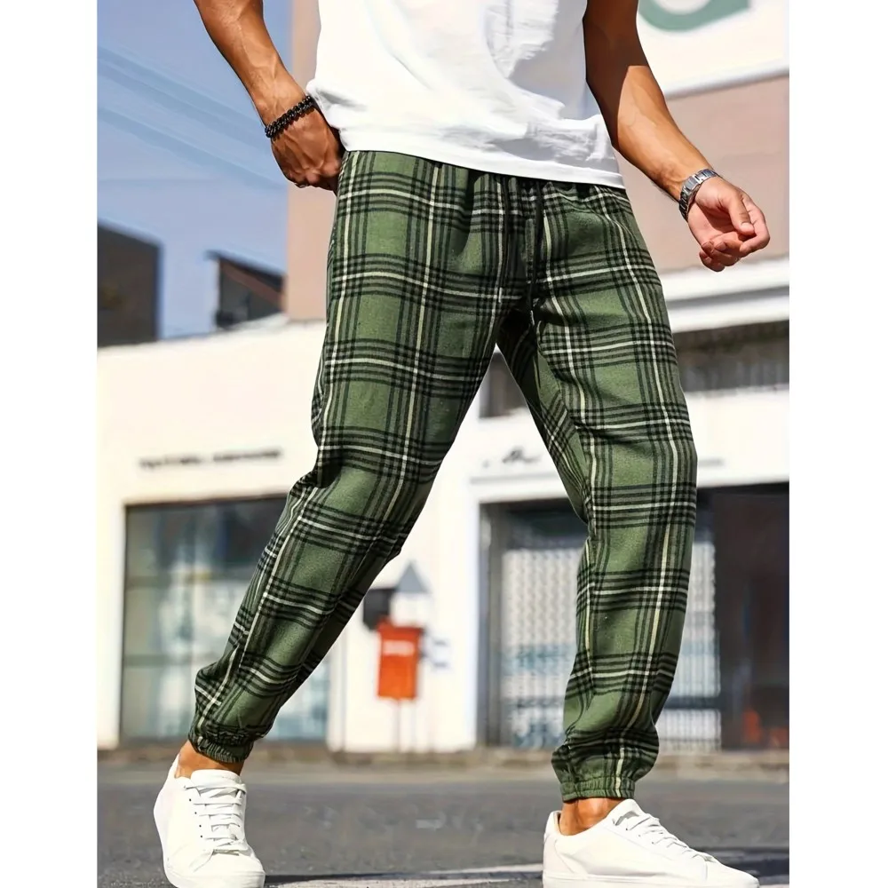 

Men's 2026 Sweatpants Fashion Striped Printed Joggers Slim Fit Pants Casual Lounge Pants With Pockets Autumn Winter Streetwears
