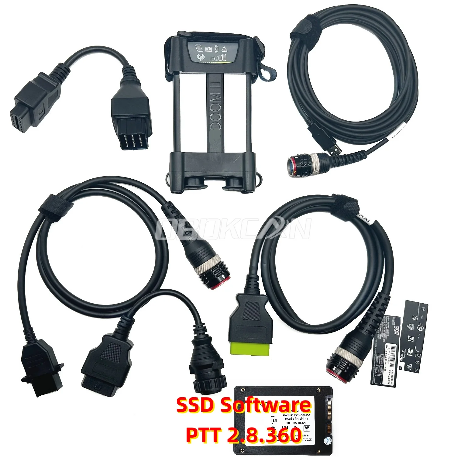 For VOCOM 2 8894000 Truck Diagnostic Tool with PTT 2.8.360 Software Work for Re-nault Vo-l Ma-ck U-D Truck
