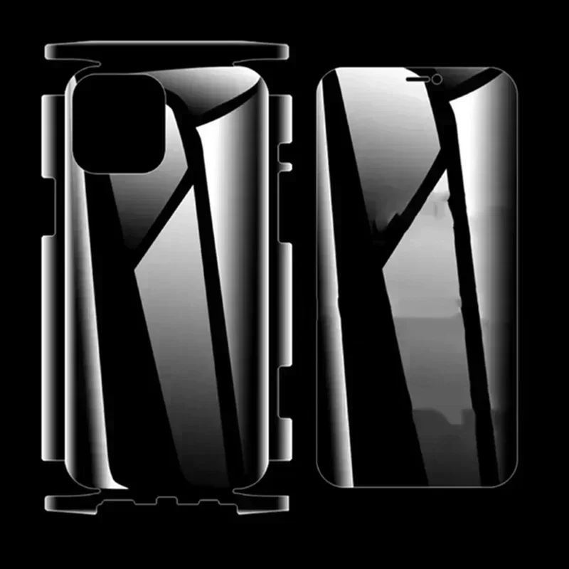 360 Front Back Hydrogel Film For iPhone 15 Pro 13 12 14 Pro Max 12 13 Mini 15 Pro Max Soft Clear Matte Screen Protector No Glass