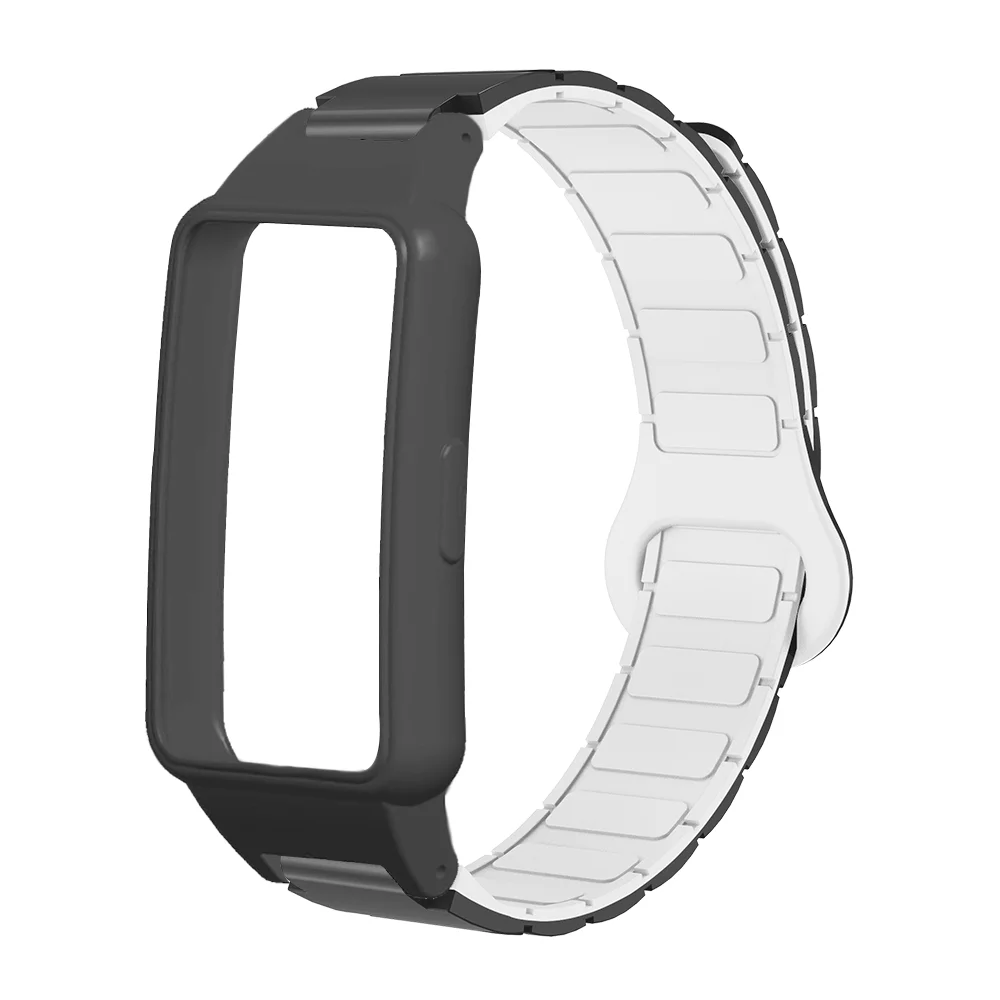 

12mm Magnetic Watch Strap For Huawei 6/6Pro/6NFC/7 Honor 6/7 Armor Style Quick Release Soft Silicone Case Waterproof Band Unisex