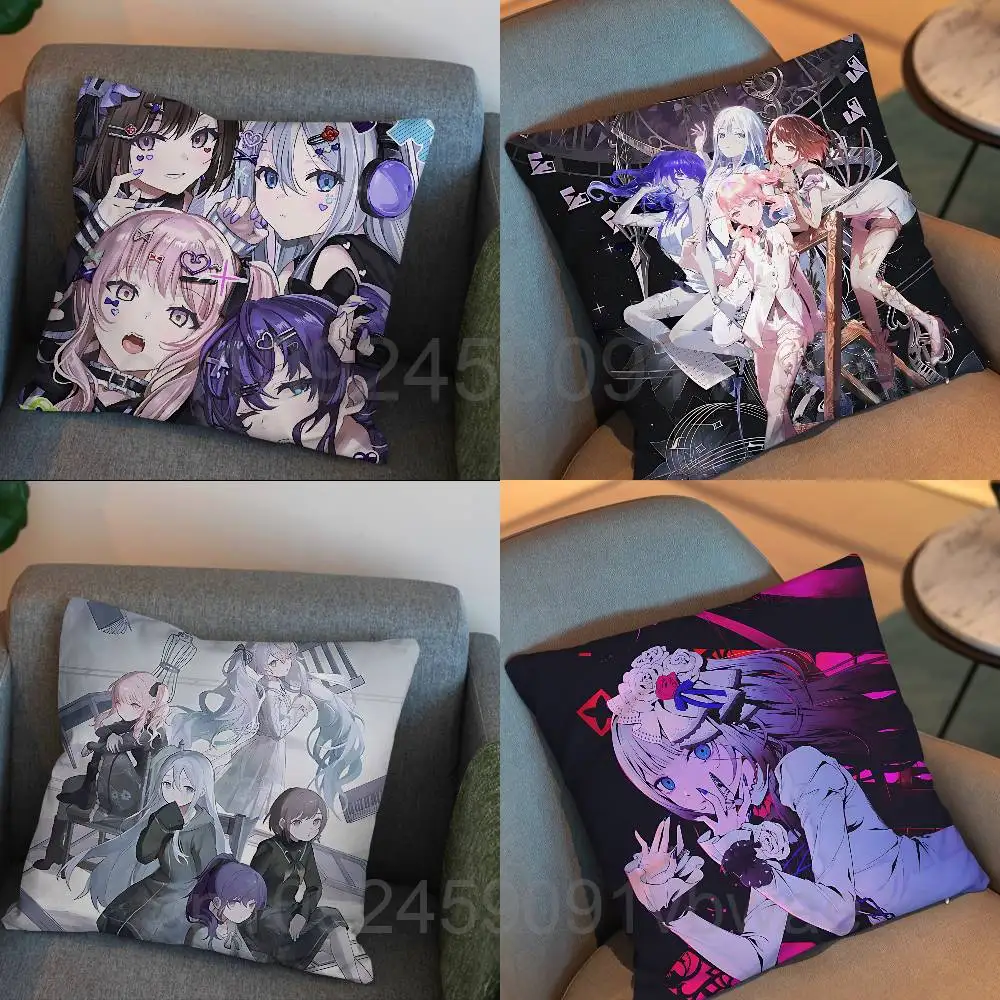 Yoisaki Akiyama Mizuki PJSK N25 Cushion Cover Suitable For Sofa Car Bedroom Office Cushions Decorative Pillow Case