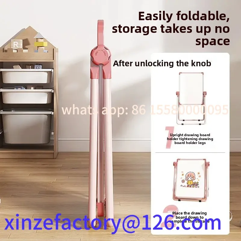 Customizable Double-Sided Teaching Blackboard Magnetic Stand Erasable Whiteboard