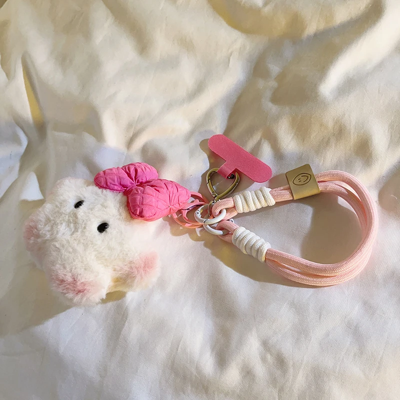 

Модный пушистый ремешок с 3D-звездой и котом — подвеска для чехла для телефона, подходит для брелоков/чехлов для наушников своими руками, милый аксессуар для браслета для девочек