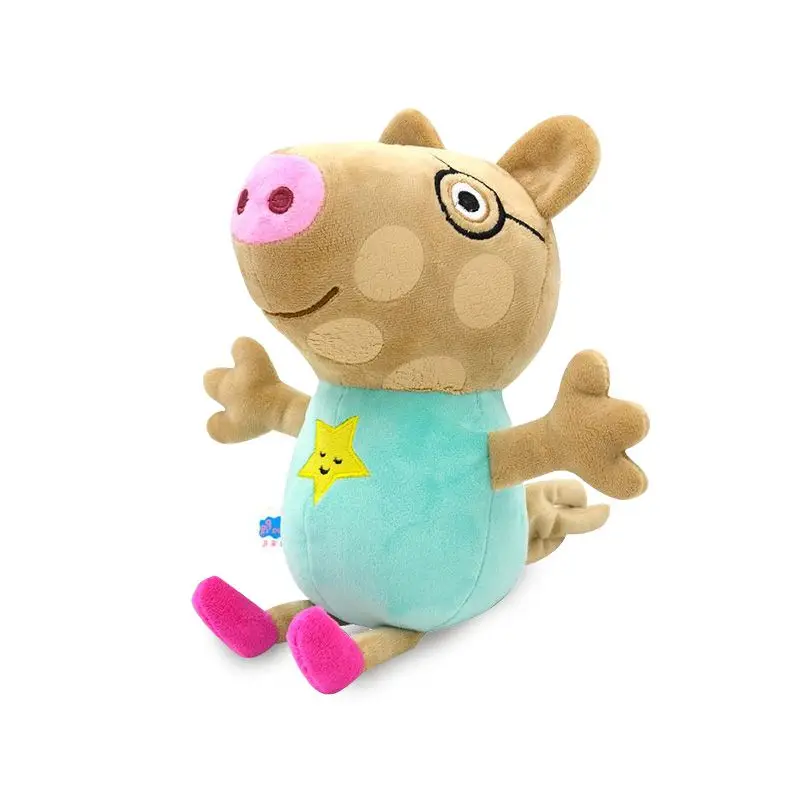 19Cm Peppa Pig Origineel Pluche Gevulde Kawaii Hanger Pop Speelgoed George En Vrienden Sleutelhanger Thuis Feest Decoratief Speelgoed Cadeau