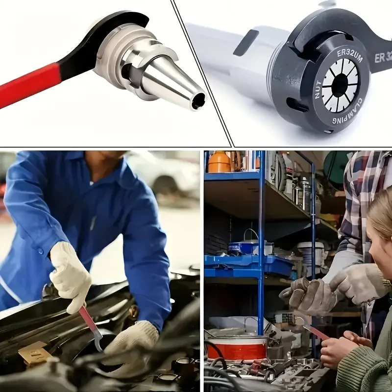 6pcs Hook Wrenches Tools Set C-Shape Spanner Wrench for Shock Adjustment Motorcycle Car Repair Spanner Tool Universal Hand Tool