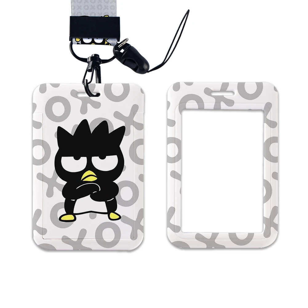 

W Black Penguin BADTZ-MARU Lanyards Card Neck Strap Lanyards Holder Hang Rope Accessories Boys ID Badge Holder Keychain