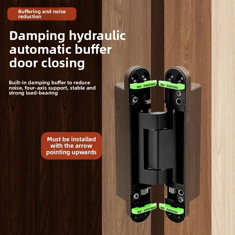 D Adjustable Concealed Hydraulic Door Hinge X Mm Or Soft Close Furniture Hidden Interior Doors Multiple Finish Options