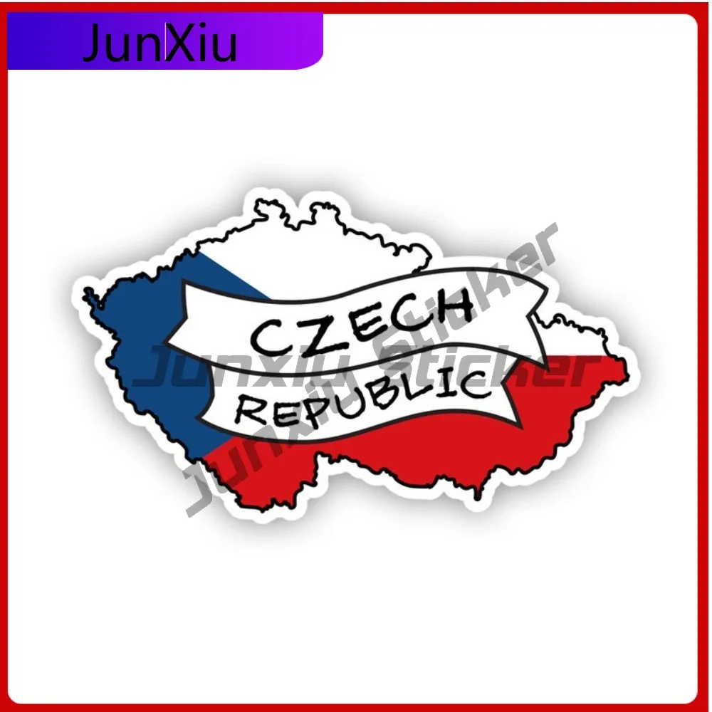

Cool Czechs Shaped Czech Republic Flag Sticker Decal American Made Uv Protected Ribbon Country Pride Anime Vinyl Sticker