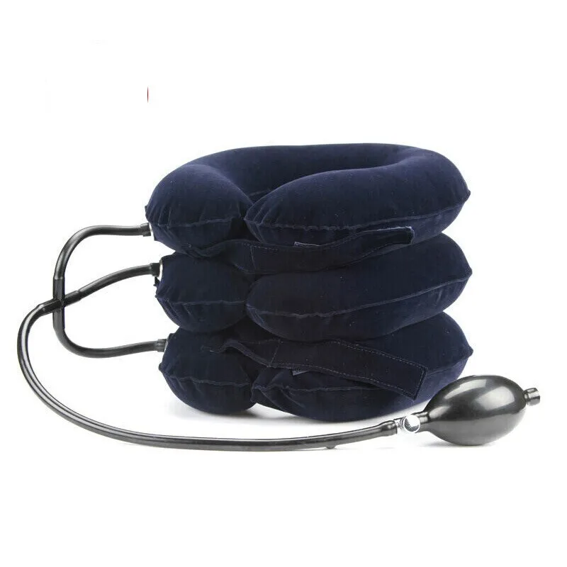 3 layers of inflatable cervical tracer domestic cervical vertebra correction stretch neck hot compress physiotherapy neck brace