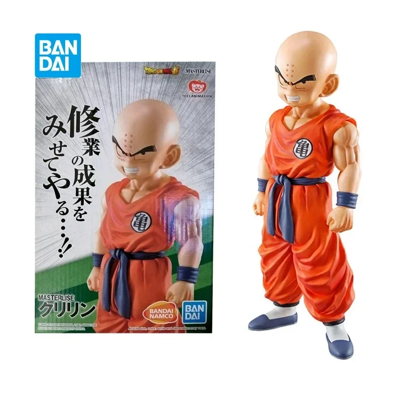 In Stock Bandai Dragon Ball Krillin Tenka Budokai Angry Krillin Warrior's Consciousness Action Anime Figure PVC Model Toys Gift